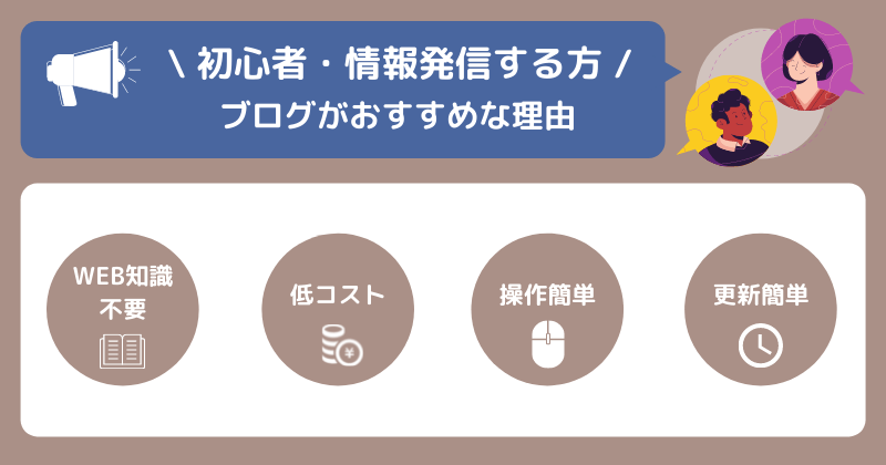 初心者におすすめなのはブログ